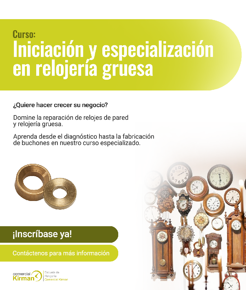 Información Curso Relojería Gruesa
